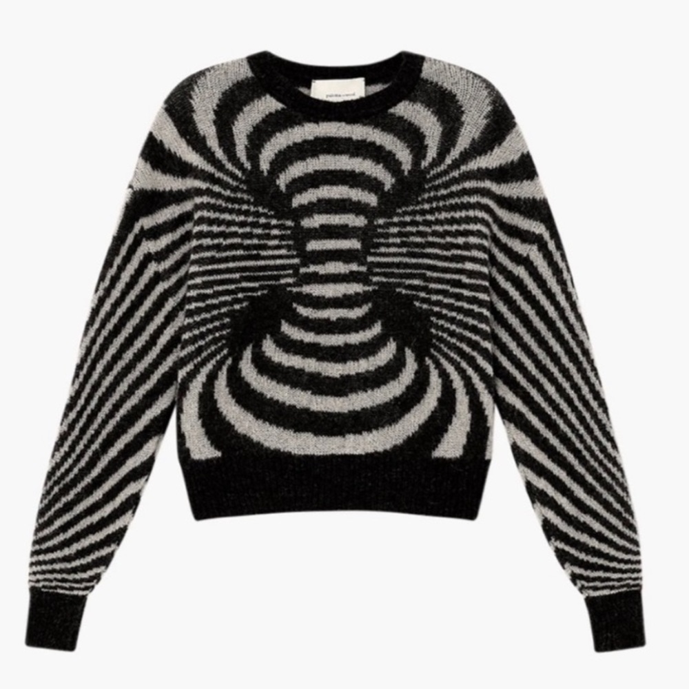 RARE Paloma Wool Matrix Sweater Black and Gray Small